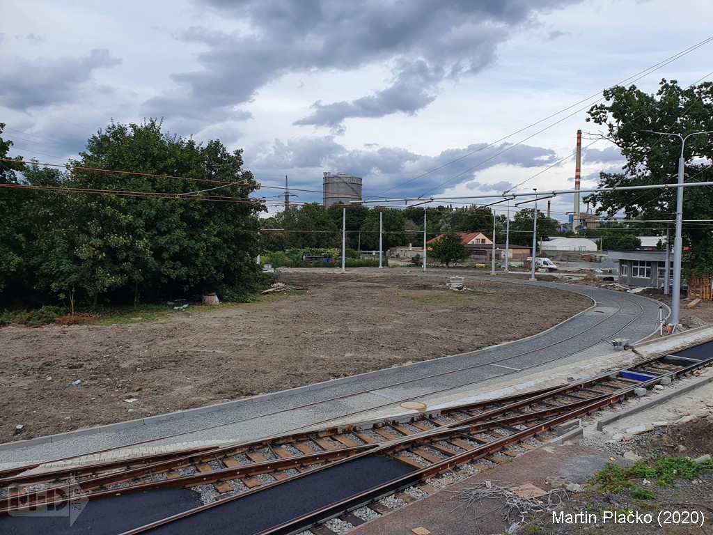 27.8.2020   Rekonstrukce tramvajové smyčky Přívoz, Hlučínská (1)