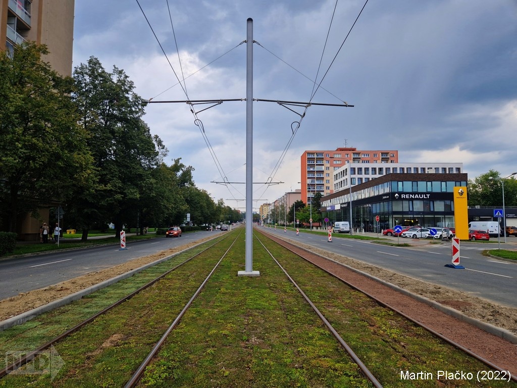 8.9.2022   Rekonstrukce tramvajové trati na ul. Opavské (5)