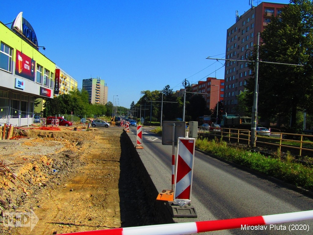 22.8.2020   Rekonstrukce křižovatky ulic ČujkovovaxVolgogradskáxVýškovická (2)